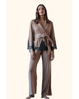 Домашний трикотажный костюм с кружевом Felena Украина Warm Honey 138-720