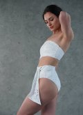 Купальник цельный бандо с разрезом на боку Seafolly Австралия 10981-922