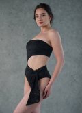 Суцільний купальник бандо з розрізом на боку Seafolly Австралія 10981-922