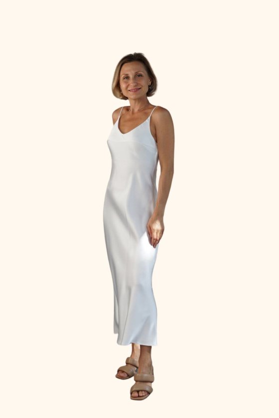 Платье Silk Dress BIANKA Украина 230418 біла