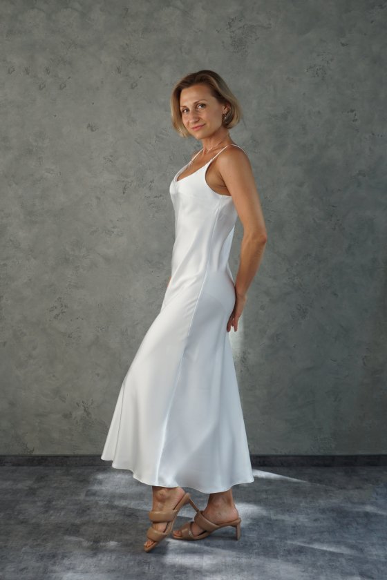Платье Silk Dress BIANKA Украина 230418 біла