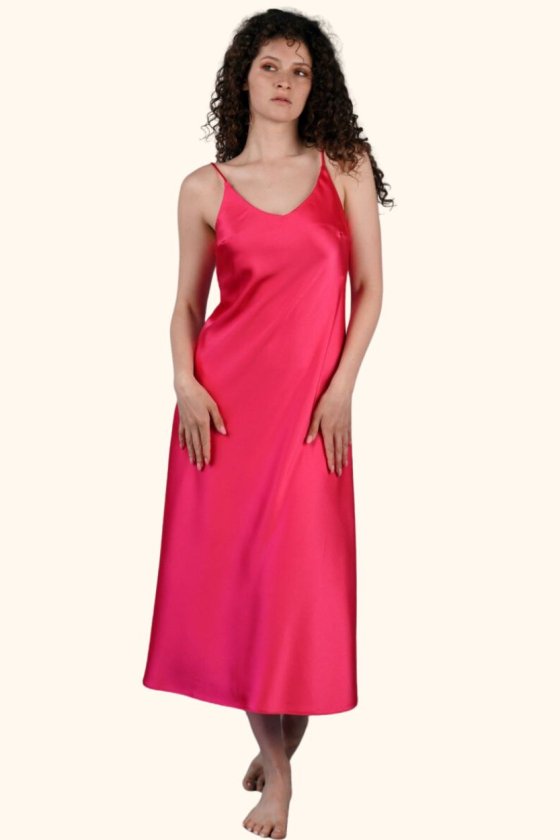 Платье Silk Dress BIANKA Украина 230418 Фуксия