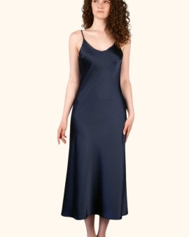 Платье Silk Dress BIANKA Украина 230418 Темно-синя
