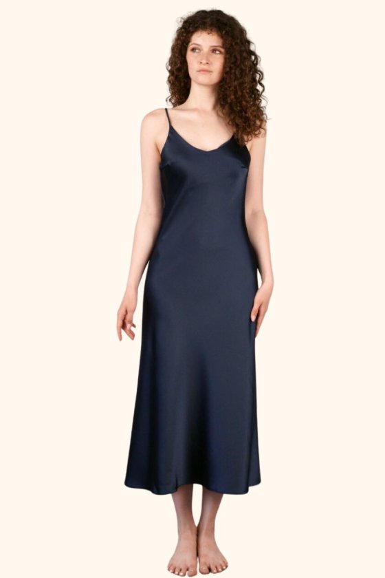 Платье Silk Dress BIANKA Украина 230418 Темно-синя