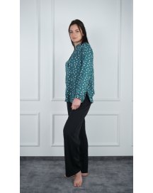  Костюм из рубашки и брюк зеленый BIANKA Украина 230116