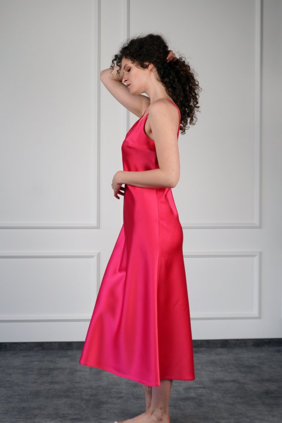 Платье Silk Dress BIANKA Украина 230418 Фуксия
