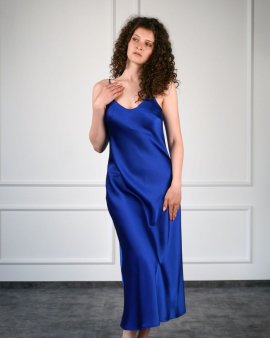 Платье Silk Dress BIANKA Украина 230418 Ультрамарин