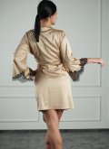 Халат из шелка и кружевной отделкой Felena Украины  Boudoir 234