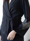 Трикотажный теплый костюм с кружевом Felena Украина Black Tulip 108-720