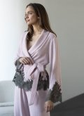 Домашній трикотажний костюм з мереживом Felena Україна Rose Quartz 108-720
