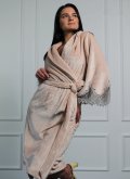 Халат хлопковый с кружевной отделкой Felena Украина Dessert Beige 338
