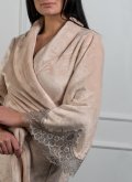Халат длиный хлопковый Felena Украина Dessert Beige 438
