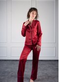 Пижама блуза и штаны из шелка Felena Украина Burgundy 757-750