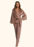 Домашний костюм жакет и штаны Felena Украина Smokey Rose 138-720
