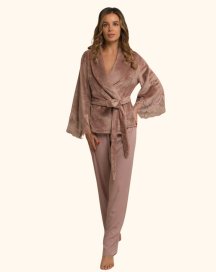 Домашний костюм жакет и штаны Felena Украина Smokey Rose 138-720