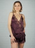 Піжама з шовку майка та шортики Vintage Vine Felena Україна 755-772