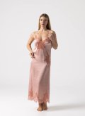 Рубашка для сна длинная с кружевом Felena Украина Ash Rose 455