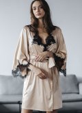 Халат из шелка и кружевной отделкой Felena Украины  Boudoir 234