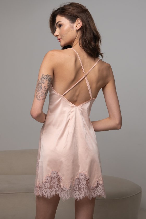 Рубашка для сна из шелка и кружева Felena Украина Chic Peach 205