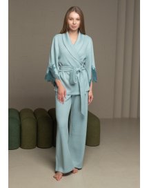 Домашний брючный костюм с кружевом Emerald 138-720 Felena Украина
