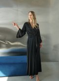 Халат из шелка длинный Natural Black Felena Украина 434