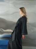 Халат из шелка длинный Natural Black Felena Украина 434