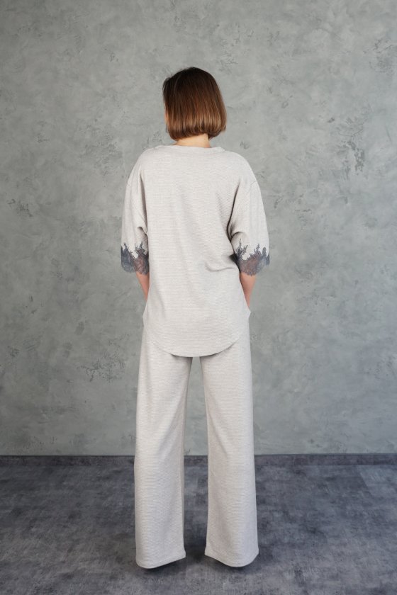 Домашний брючный костюм Hygge rib knit 722-720 Felena Украина