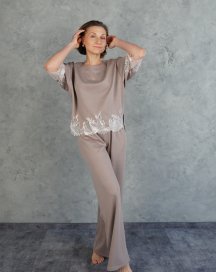 Домашний брючный костюм Hygge Beige 722-720 Felena Украина
