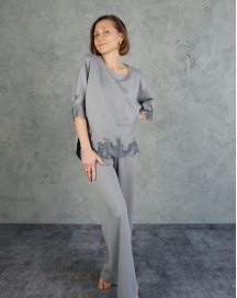 Домашний брючный костюм Hygge Grey 722-720 Felena Украина