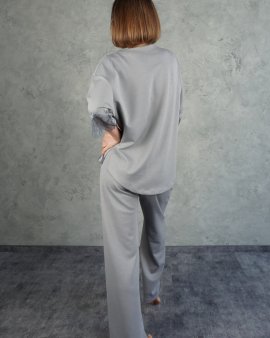 Домашній брючний костюм Hygge Grey 722-720 Felena Українa