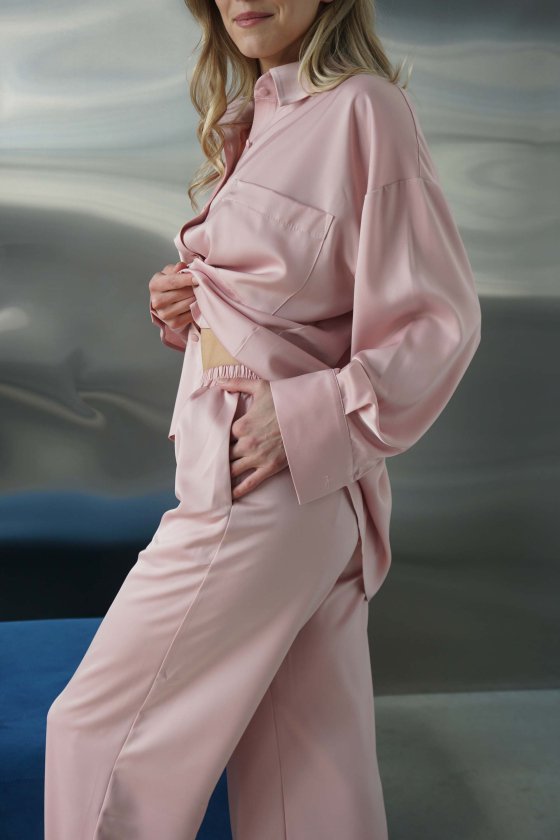 Женский костюм из рубашки и брюк Felena Украина Dusty Rose
