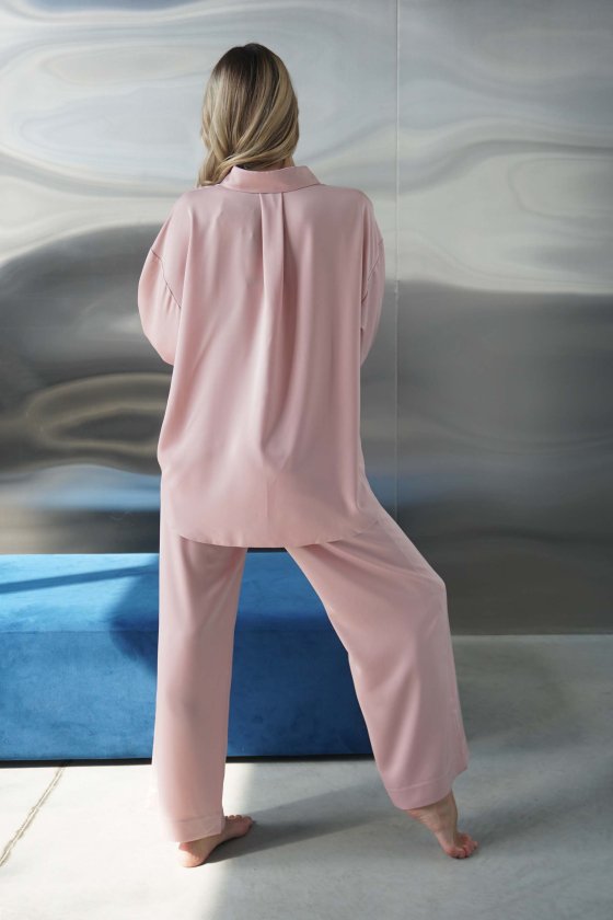Женский костюм из рубашки и брюк Felena Украина Dusty Rose