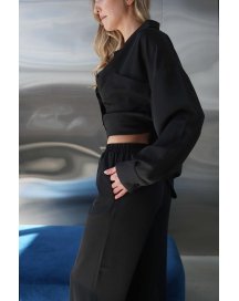 Женский костюм из рубашки и брюк Felena Украина Black