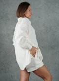 Костюм из муслина рубашка и шорты Felena Украина Marshmallow 852-752
