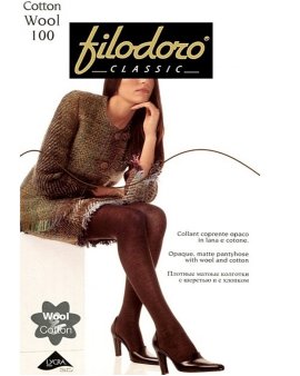 Женские колготки Filodoro Cotton Wool 100  Италия 