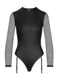 Сексуальное боди с лентами для чулок Maison Close Франция 561444