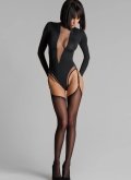 Лонгслив-боди с подвязками для чулок Maison Close Франция 563407