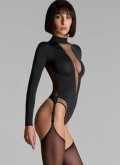 Лонгслив-боди с подвязками для чулок Maison Close Франция 563407