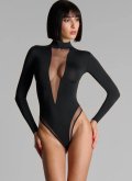Лонгслив-боди с подвязками для чулок Maison Close Франция 563407