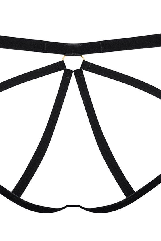 Открытые трусики из бархата Maison Close Франция 608630