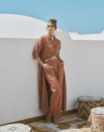 Платье рубашка длинное MOKI-B Италия