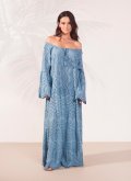 Платье с открытыми плечами длинное MOKI-B Италия