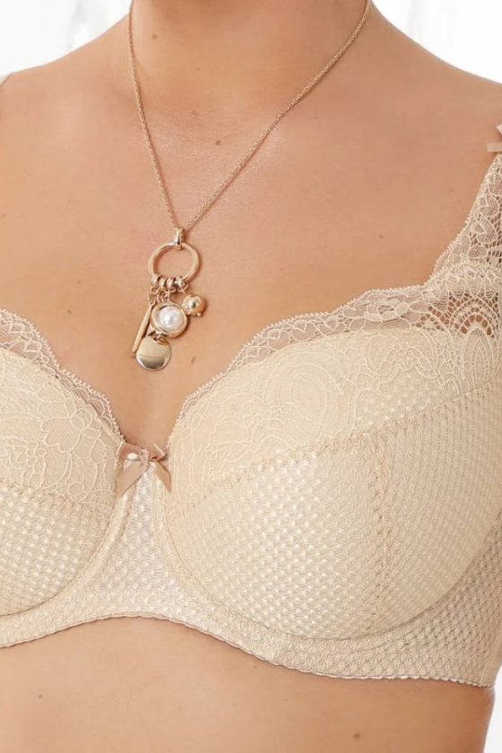 Бюстгальтер с полумягкими чашками Abbi padded beige NESSA (Польша)