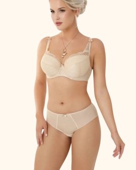 Бюстгальтер с полумягкими чашками Abbi II padded beige NESSA (Польша)
