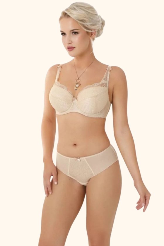 Бюстгальтер з напівм'якими чашками Abbi padded beige NESSA (Польща)