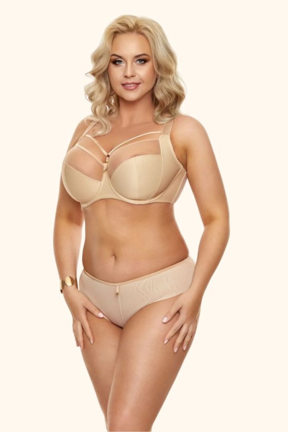 Бюстгальтер з м'якими чашками зі стрепами Clarisse soft straps beige NESSA (Польща)