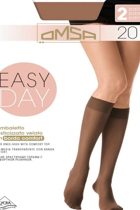 Жіночі підколінки Omsa easy day 20 gamb Італія 
