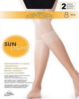 Женские гольфы Omsa sun light 8 gamb Италия 
