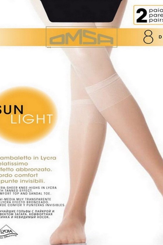 Жіночі підколінки Omsa sun light 8 gamb Італія 
