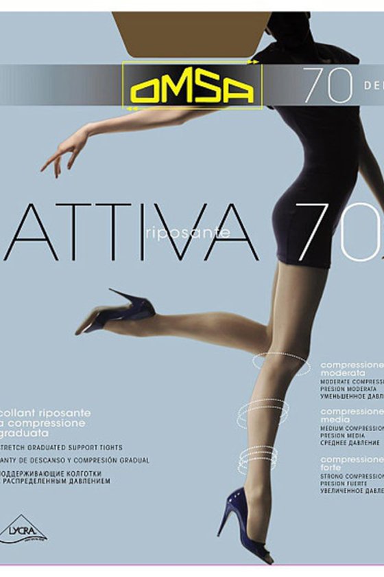 Женские колготки Omsa Attiva 70 Италия 